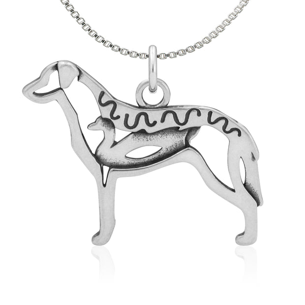 Sterling Silver Chesapeake Bay Retriever Necklace Jewelry