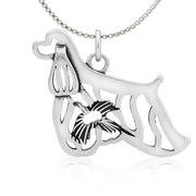 Cocker Spaniel Necklace Jewelry in Sterling Silver