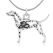 Dalmatian Necklace Jewelry in Sterling Silver