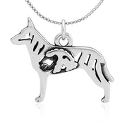 Dutch Shepherd Necklace Jewelry in Sterling Silver