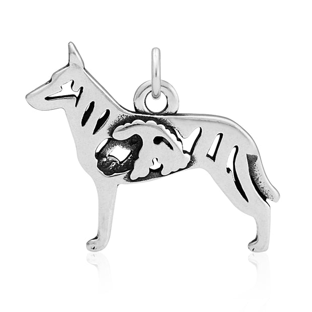 Dutch Shepherd Necklace Jewelry in Sterling Silver