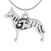 Dutch Shepherd Necklace Jewelry in Sterling Silver