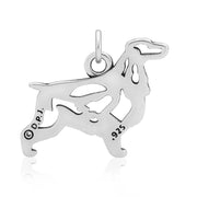 English Cocker Spaniel Necklace Jewelry in Sterling Silver