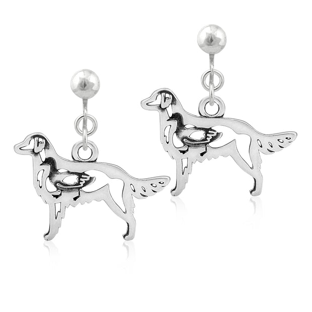 Flat-Coated Retriever Earrings