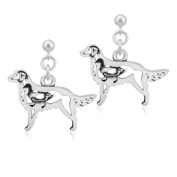 Flat-Coated Retriever Earrings