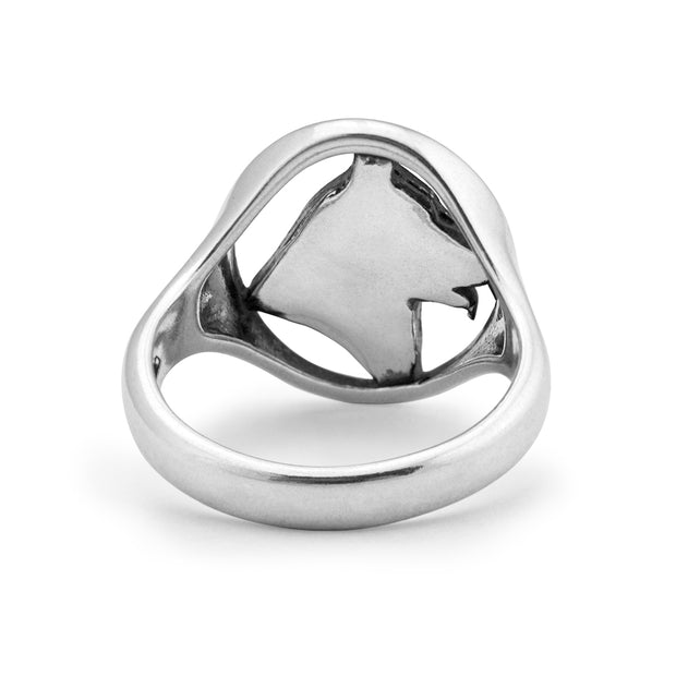 Sterling Silver German Shepherd Ring