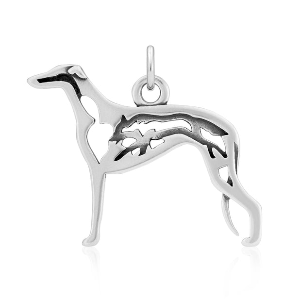 Greyhound Necklace Jewelry in Sterling Silver