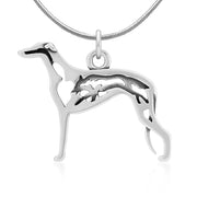 Greyhound Necklace Jewelry in Sterling Silver