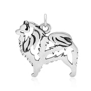 Keeshond Necklace Jewelry in Sterling Silver