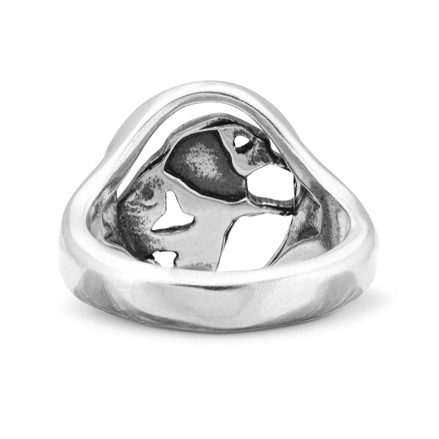 Sterling Silver Labrador Retriever Ring