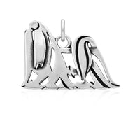 Maltese Pendant Body Design in Sterling Silver.