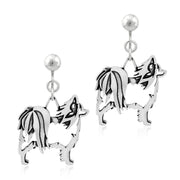 Papillon Clip-On Earrings Body Design in Sterling Silver.