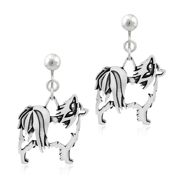 Papillon Clip-On Earrings Body Design in Sterling Silver.