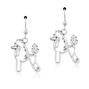 Poodle Earrings in Sterling Silver