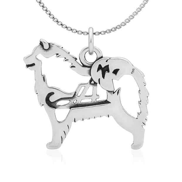 Samoyed Necklace, w/Sled in Body