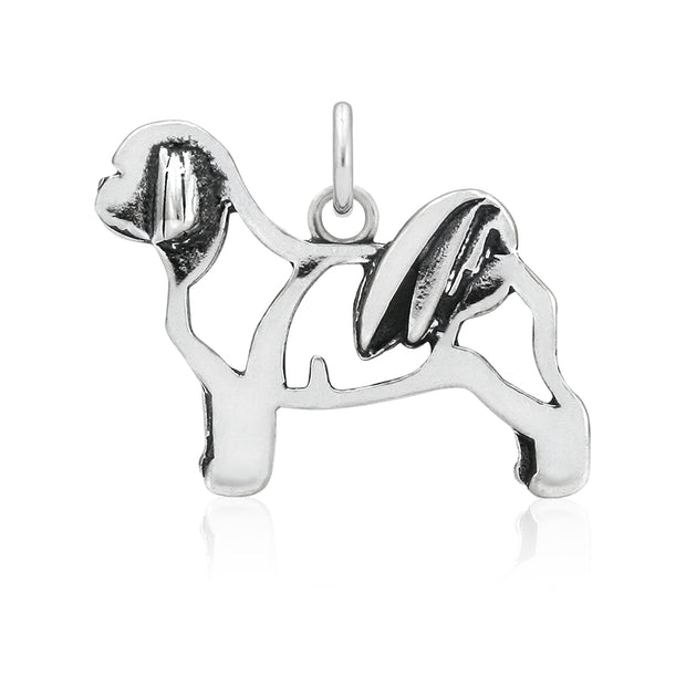 Shih Tzu Pendant Body Design in Sterling Silver.