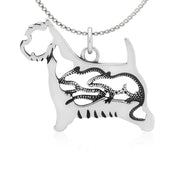 West Highland White Terrier Necklace, w/Rats in Body