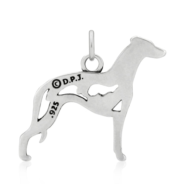 Whippet Necklace, w/Bunny in Body