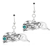 Australian Shepherd Crystal Earrings