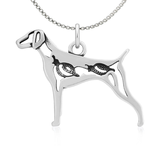 German Shorthaired Pointer Necklace Jewelry in Sterling Silver