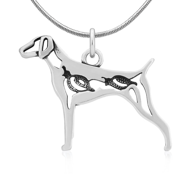 German Shorthaired Pointer Necklace Jewelry in Sterling Silver