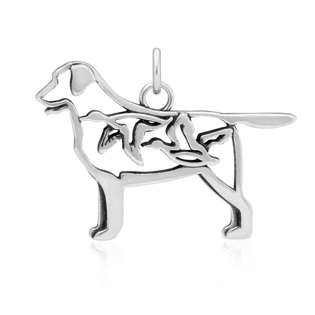 Labrador Retriever Necklace Jewelry in Sterling Silver