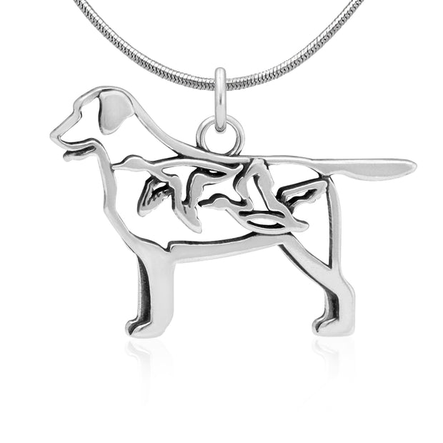 Labrador Retriever Necklace Jewelry in Sterling Silver