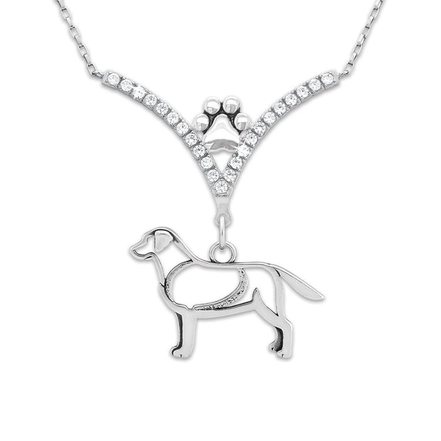 VIP Labrador Retriever CZ Necklace, Body