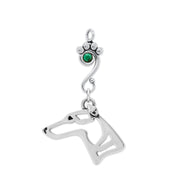 Crystal Whippet Necklace, Head