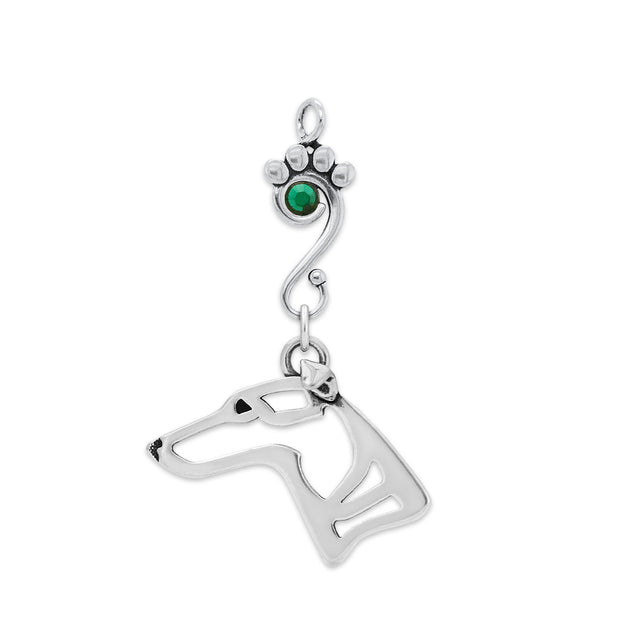 Crystal Whippet Necklace, Head